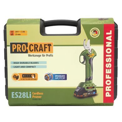 Аккумуляторный секатор Procraft ES28Li (с 1 акб) (p030281) фото