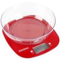 Весы кухонные Grunhelm KES-1PR (красные) (70343) фото