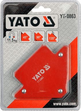 Магнітна струбцина для зварювання YATO YT-0863 11,5 кг (YT-0863) фото