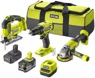 Набір з трьох акумуляторних інструментів Ryobi ONE+ RCK183A-242S (5133005354) фото