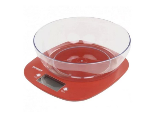 Весы кухонные Grunhelm KES-1PR (красные) (70343) фото