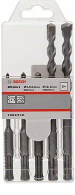 Набір бурів Bosch SDS plus-1, 5 / 6.5 / 8/10/12 * 160 мм (2608579121) фото