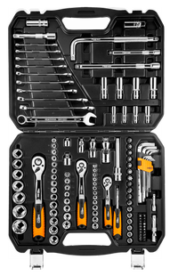 Набор инструментов Neo Tools, 120 ед., 1, 4, 1/2 CrV (08-667) фото
