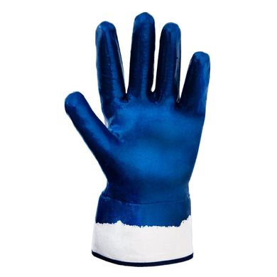 Перчатки трикотажные с нитриловым покрытием (синие краги) 120 пар Sigma (9443371) (9443371) фото