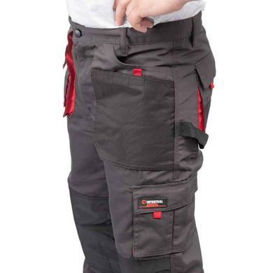 Брюки рабочие, 80% полиэстер / 20% хлопок, плотность 260 г/м&sup2;, XL INTERTOOL SP-3014 (SP-3014) фото