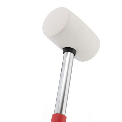 Киянка резиновая 450 г. 65 мм, белая резина, металлическая ручка INTERTOOL HT-0227 (HT-0227) фото