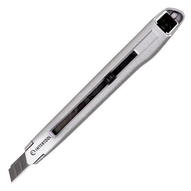 Нож металлический усиленный, 9 мм INTERTOOL HT-0509 (HT-0509) фото