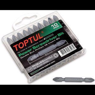 Набір бітів двосторонніх TOPTUL 1/4" PH2х65мм 10шт. GAAW1001 (GAAW1001) фото