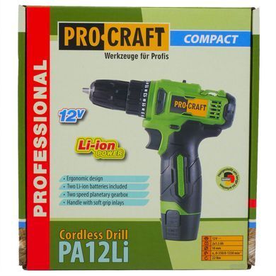 Акумуляторний шуруповерт Procraft PA-12LI compact (p001231) фото