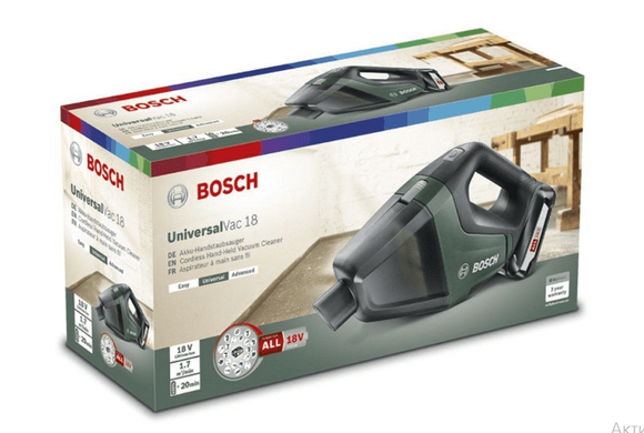 Аккумуляторный пылесос Bosch Universal Vac 18 (06033B9101) фото