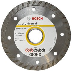 Алмазний диск Bosch ECO Universal Turbo 115 * 22,23 * 2 мм (2608615036) фото