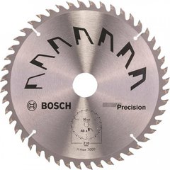 Циркулярний диск Bosch PRECISION 210 * 30 * 48T (2609256873) фото
