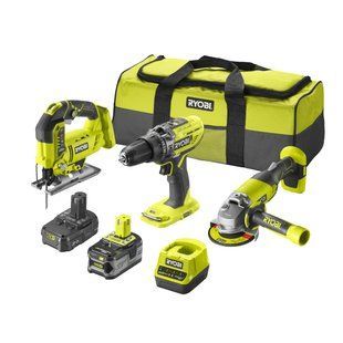 Набір з трьох акумуляторних інструментів Ryobi ONE+ RCK183C-242S (5133005445) фото