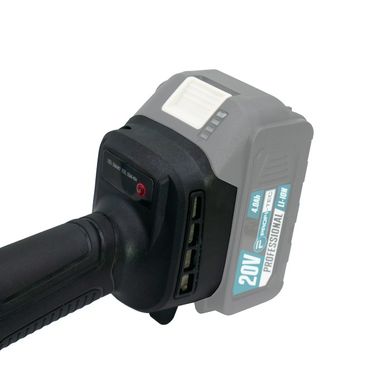Аккумуляторная угловая шлифмашина для дома PROFI-TEC 20V DGA201BL Professional POWERLine (без аккумулятора та зарядого, пластиковий + кейс) (pt5962) фото