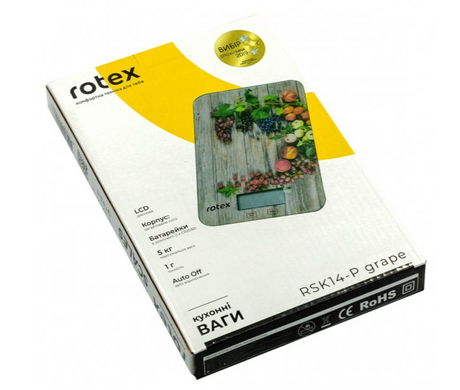 Весы кухонные Rotex RSK14-P (RSK14-PGrape) фото