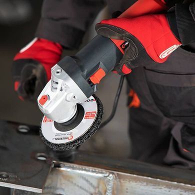 Диск зачистной из вспененного абразива черный 125*22,2*13 мм, P46, T27 INTERTOOL BT-0602 (BT-0602) фото