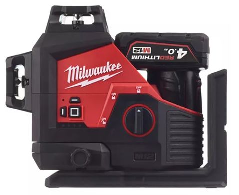 Лазерный нивелир аккумуляторный Milwaukee M12 3PL-401C (кейс) 4933478102 (4933478102) фото
