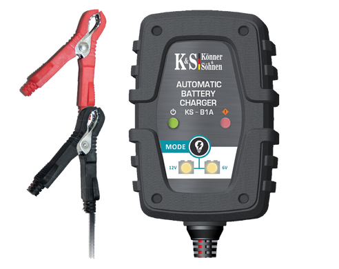 Автоматичний зарядний пристрій для акумулятора konner & sohnen (KS B1A) фото