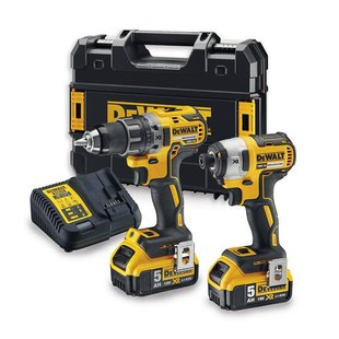 Набор из двух инструментов шуруповерт DCD791 и гайковерт DCF887 DeWALT DCK268P2T (DCK268P2T) фото