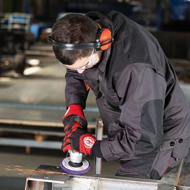 Диск зачистной из вспененного абразива фиолетовый 125*22,2*13 мм, P46, T27 INTERTOOL BT-0603 (BT-0603) фото