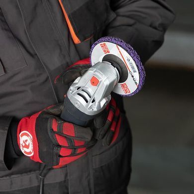 Диск зачистной из вспененного абразива фиолетовый 125*22,2*13 мм, P46, T27 INTERTOOL BT-0603 (BT-0603) фото