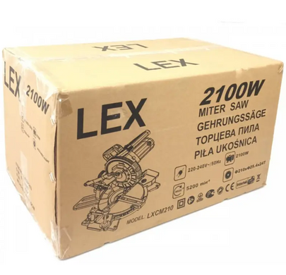 Пила торцювальна LEX LXCM210 (2100 Вт, 210 мм) (LXCM210) фото
