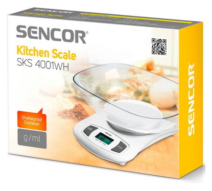 Ваги кухонні Sencor SKS4001WH (SKS4001WH) фото