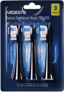 Насадка для электрических зубных щеток Ardesto TBH-21B/3шт. (TBH-21B) фото