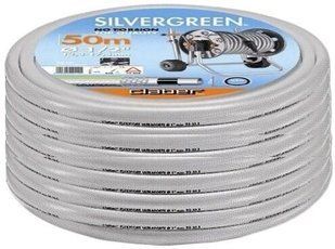 Шланг поливочный Claber 1/2" 50м Silver Green, серый (ukr82014) фото