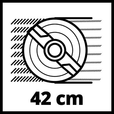 Акумуляторна газонокосарка з мульчуванням Einhell RASARRO 36/42 (2x5,2Ah) (3413272) фото