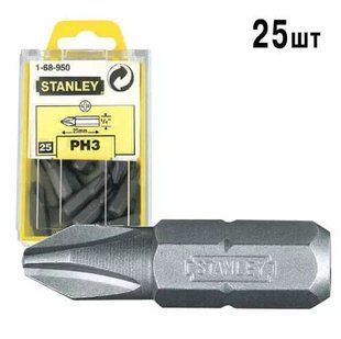 Біта з шестигранником 1/4 під шліц Ph3 довжиною 25 мм STANLEY 1-68-950 (1-68-950) фото